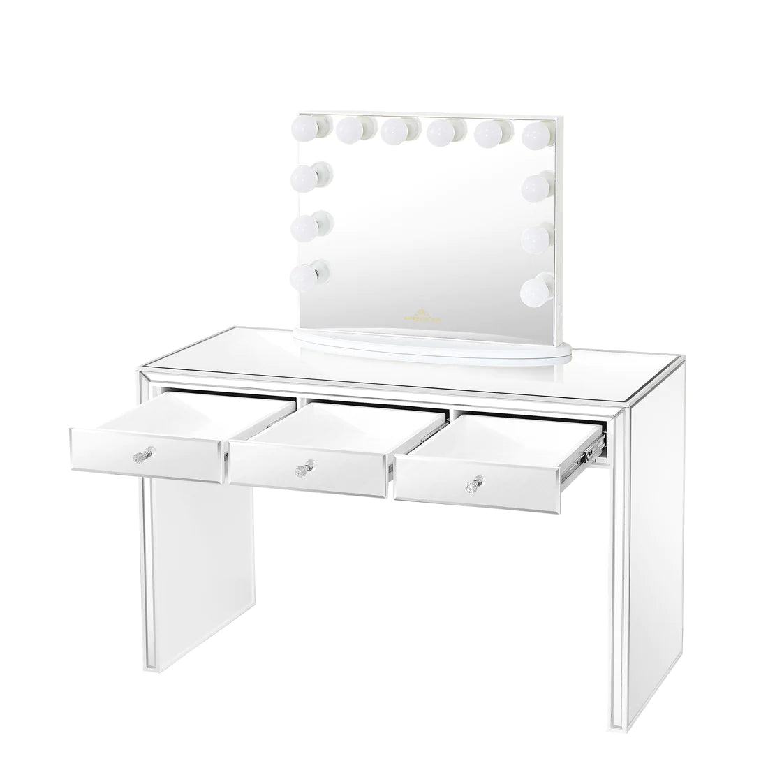 Leah Premium Mirrored Vanity Table