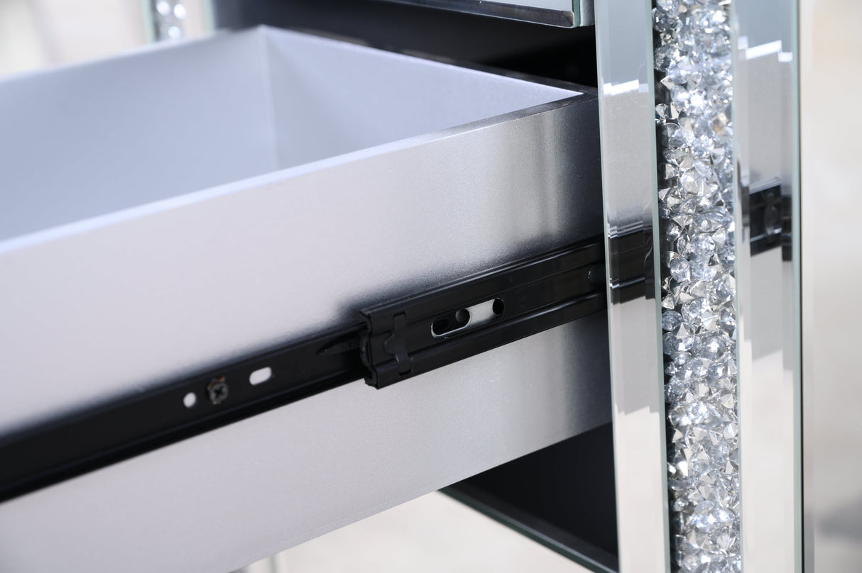 Mirrored Vanity With LED Lights