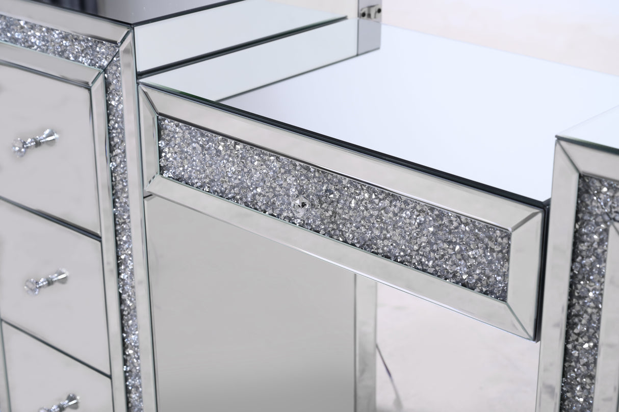 Mirrored Vanity With LED Lights