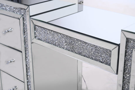 Mirrored Vanity With LED Lights