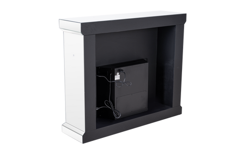 Crushed Diamonds LED Mirrored Fireplace