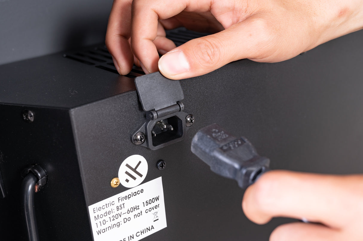 Crushed Diamonds LED Mirrored Fireplace