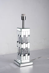 Crushed Diamond Mirrored Table Lamp