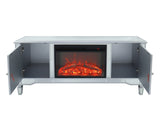 Mirrored Fireplace TV Stand for 65 Inch TV