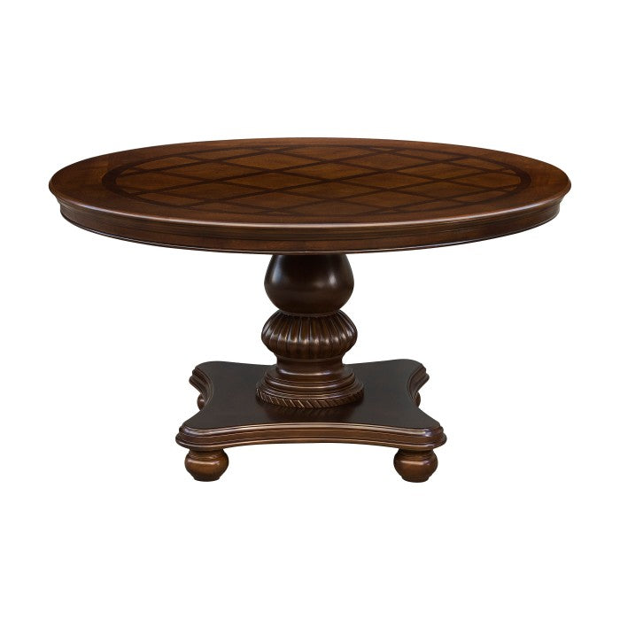 Lordsburg Brown Cherry Round Dining Table
