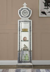 Noralie Mirrored & Faux Diamonds Grandfather Clock