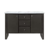 Madan Gray Oak Finish Server