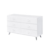 Perse White Finish Dresser