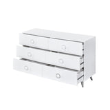 Perse White Finish Dresser