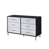 Myles Black, Silver & Gold Finish Dresser