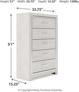 Altyra Panel Bedroom Set In White