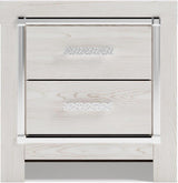 Altyra Panel Bookcase Bedroom Set In White