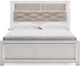 Altyra Panel Bookcase Bedroom Set In White