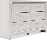 Altyra Panel Bookcase Bedroom Set In White