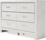 Altyra Panel Bookcase Bedroom Set In White