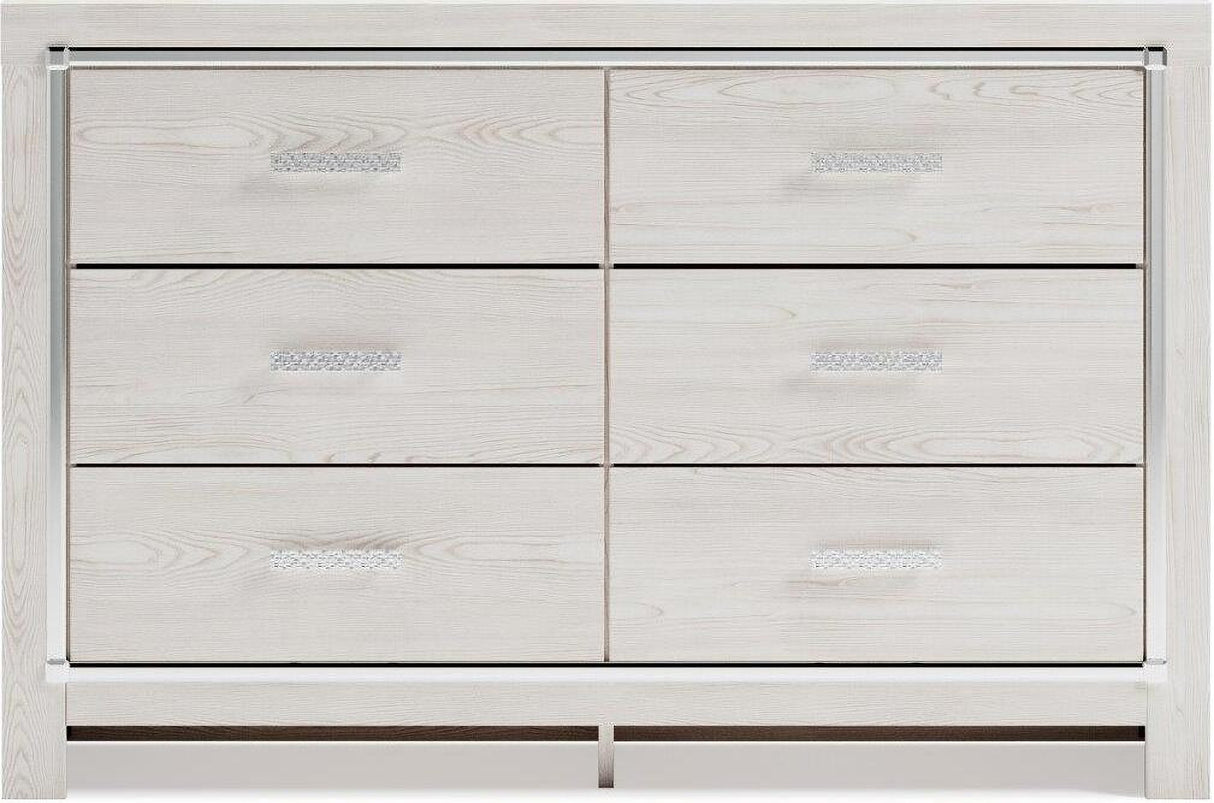 Altyra Panel Bookcase Bedroom Set In White