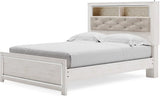 Altyra Panel Bookcase Bedroom Set In White