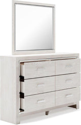 Altyra Panel Bookcase Bedroom Set In White