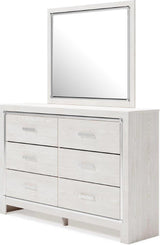 Altyra Panel Bookcase Bedroom Set In White