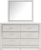Altyra Panel Bookcase Bedroom Set In White
