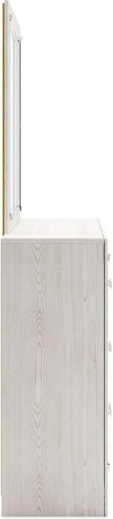 Altyra Panel Bookcase Bedroom Set In White