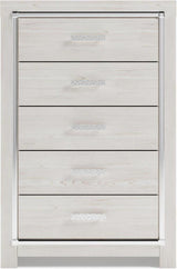 Altyra Panel Bookcase Bedroom Set In White