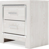 Altyra Panel Bookcase Bedroom Set In White