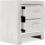 Altyra Panel Bookcase Bedroom Set In White