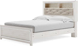 Altyra White Panel Bookcase Bedroom Set