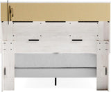 Altyra White Panel Bookcase Bedroom Set