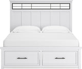 Ashbryn White And Natural Panel Storage Bedroom Set