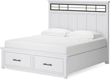 Ashbryn White And Natural Panel Storage Bedroom Set