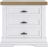 Ashbryn White And Natural Panel Storage Bedroom Set