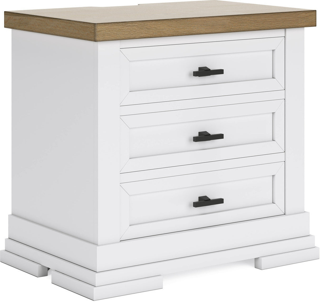 Ashbryn White And Natural Panel Storage Bedroom Set