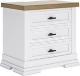 Ashbryn White And Natural Panel Storage Bedroom Set