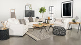 Ashlyn White Upholstered Living Room Set