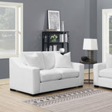 Ashlyn White Upholstered Living Room Set