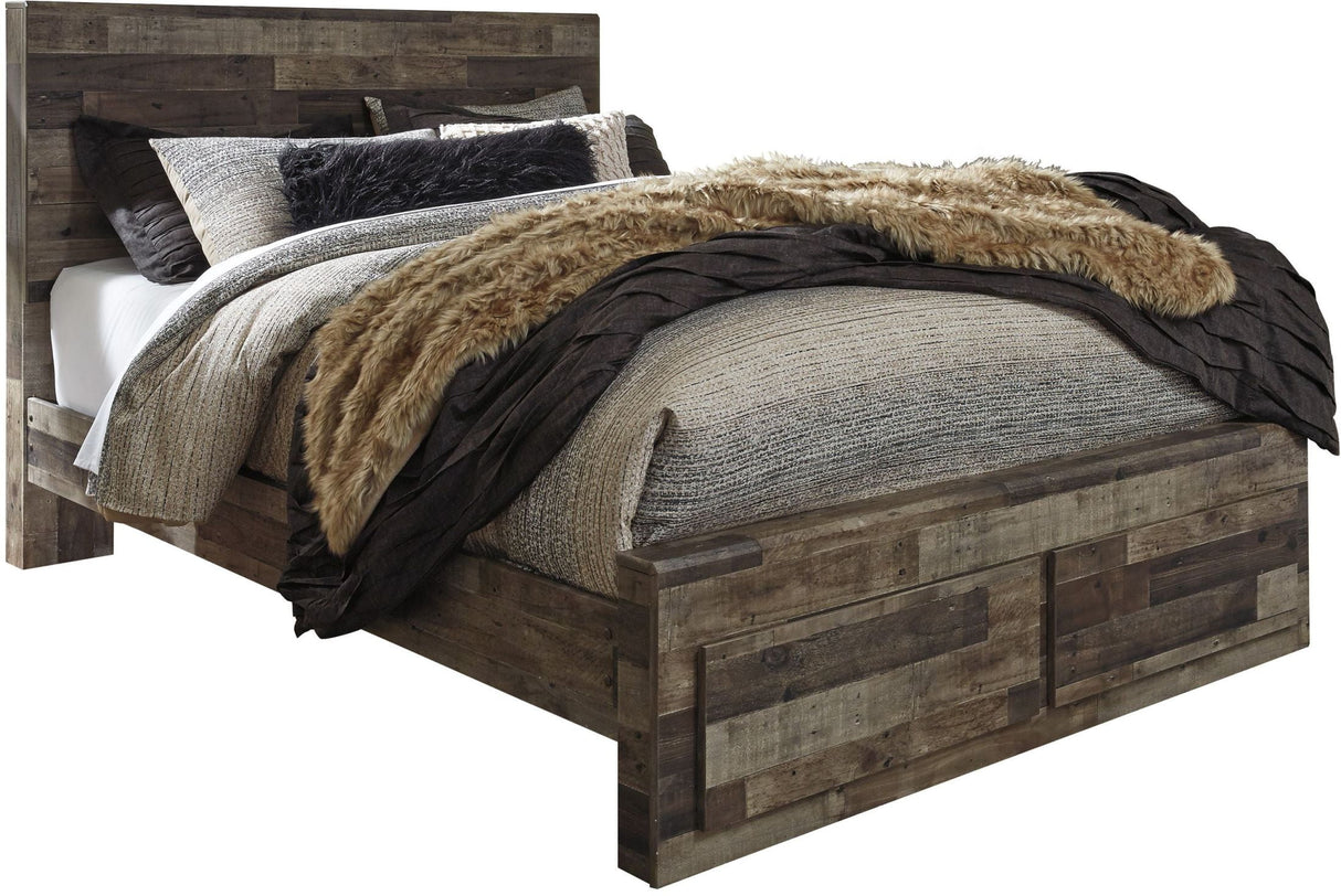 Derekson Gray Storage Panel Bedroom Set