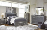 Lodanna Gray Youth Upholstered Panel Storage Bedroom Set