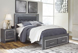 Lodanna Gray Youth Upholstered Panel Storage Bedroom Set