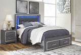 Lodanna Gray Youth Upholstered Panel Storage Bedroom Set