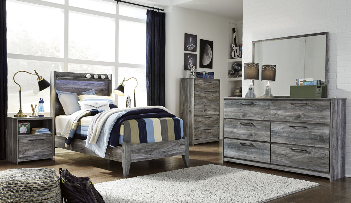 Baystorm Blue Youth Panel Bedroom Set