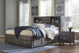 Caitbrook Gray Storage Panel Bedroom Set