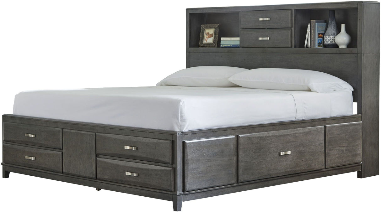 Caitbrook Gray Storage Panel Bedroom Set
