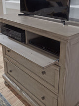 Lettner Light Gray Panel Storage Bedroom Set