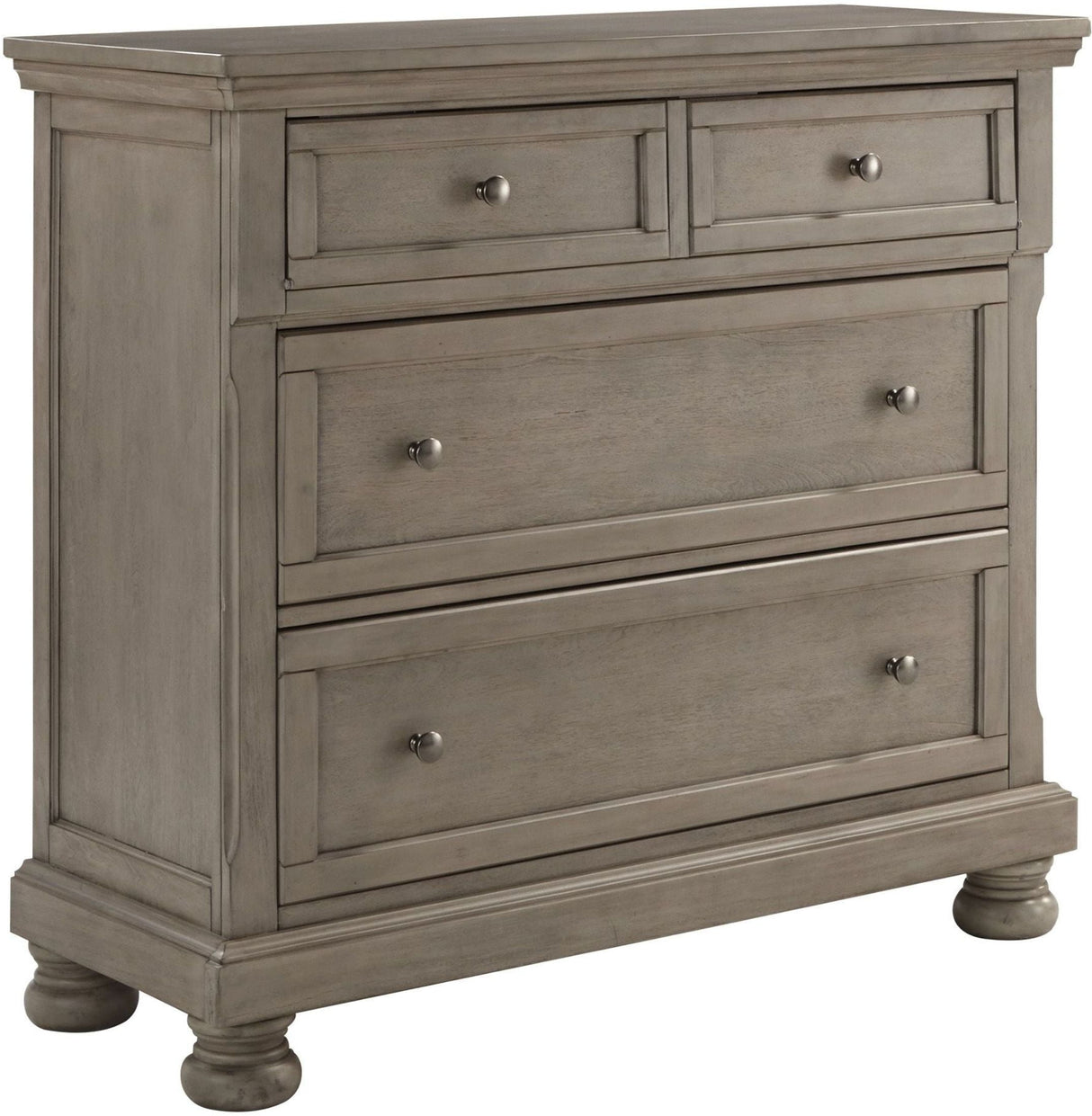 Lettner Light Gray Panel Storage Bedroom Set