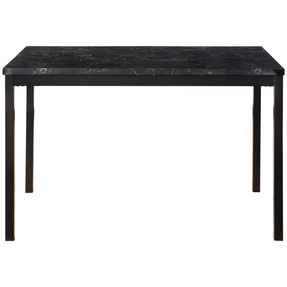 Tempe Black Marble-Top Dining Table