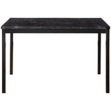 Tempe Black Marble-Top Dining Table