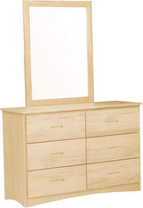 Bartly Natural Pine Youth Bookcase Bedroom Set