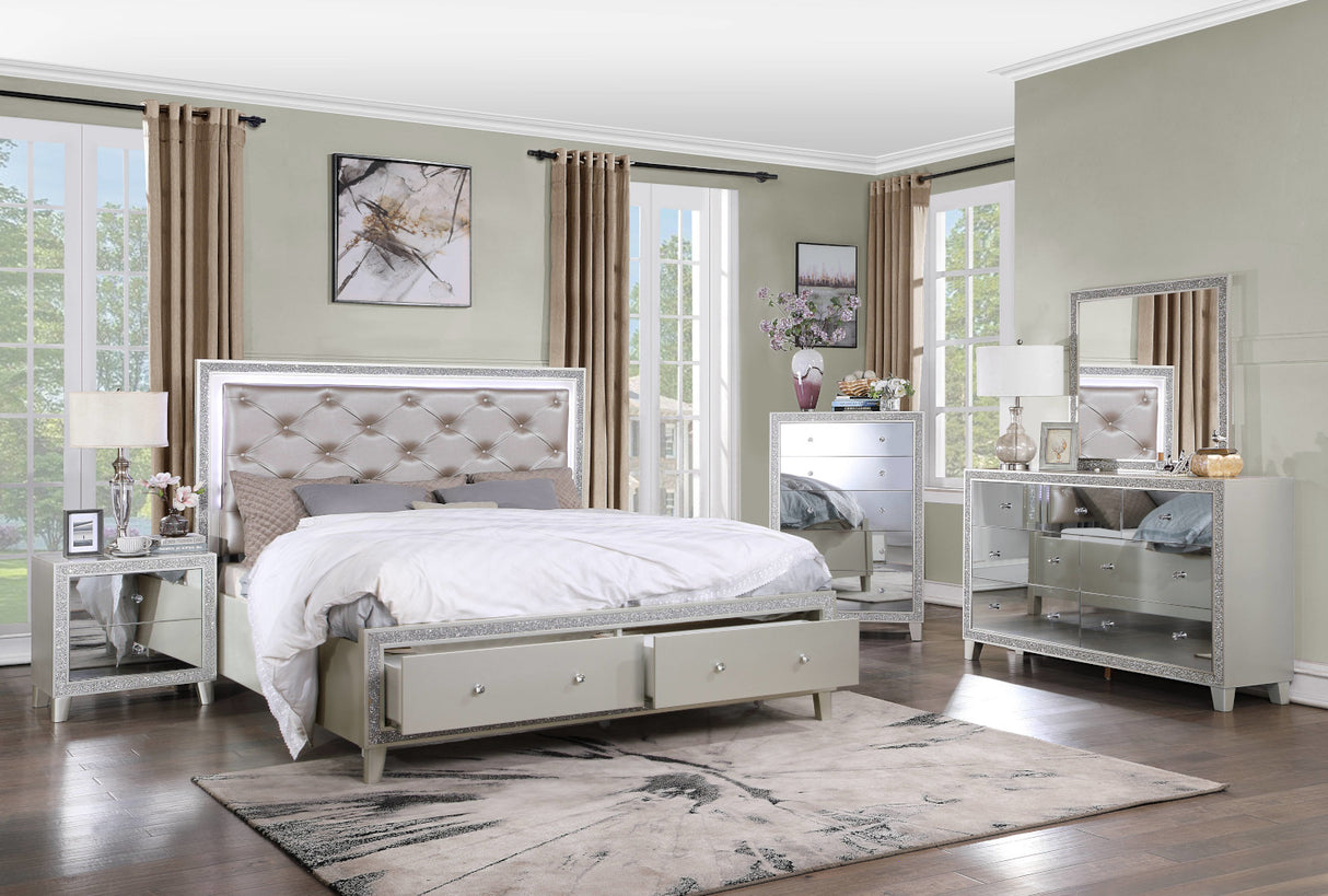 Sliverfluff Mirrored & Champagne Finish Mirror